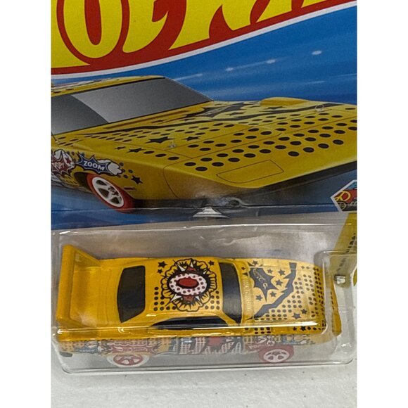 Hot Wheels '70 Plymouth Superbird Art Cars Yellow Graffiti 2024 Diecast 1:64 - Picture 4 of 6